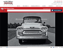 Tablet Screenshot of freedomautosonline.com